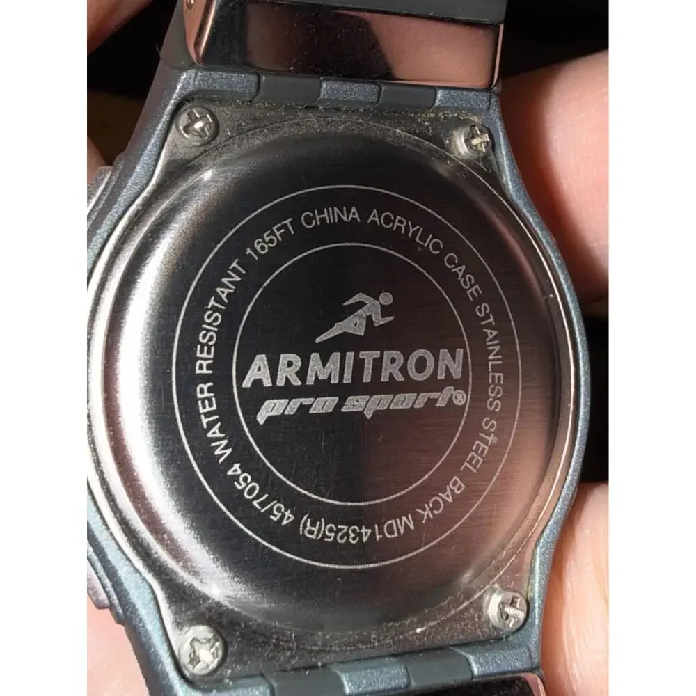 ARMITRON Pro Sport Gray and Orange Digital Watch #45/7054 Unisex (FC107-1Q4548